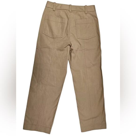 Vince Tan Wide Leg Khaki Pants - Size 10 - Picture 3 of 14